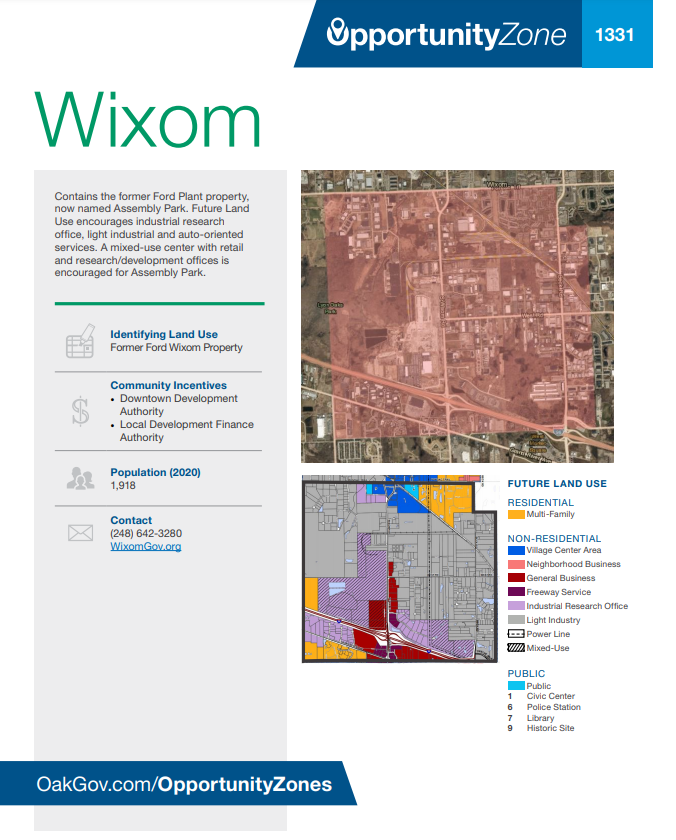 Opportunity Zone Map - Wixom